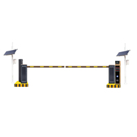 Barrera Solar Automática con Reconocimiento de Matrículas, Batería de Litio Fotovoltaica para Control de Acceso de Vehículos