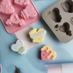 Chocolate Cake Baking Tools Candle Soap Love Heart Silicone Silicon Mold Valentine Day Decoration <b>Gift</b> 2023 - Product Image 3