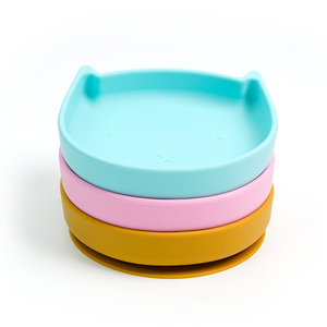Assiette à ventouse en silicone de qualité alimentaire pour bébés et tout-petits, sans BPA, antidérapante, vaisselle pour repas d'enfants, vente en gros - Product Image 4