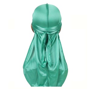 Màu Sắc Rắn In Ấn Lụa Durag Khăn Bán Buôn 360 Sóng Hip-Hop Headwraps Cho Nam Giới Dài Đuôi 360 Du-Rags Bandanas - Product Image 4