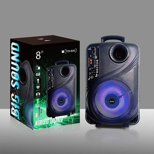 Haut-parleur portable d'extérieur TTD-8251 de <span class=keywords><strong>8</strong></span> pouces pour karaoké, caisson de basses en plastique, enceinte audio de voiture 20W 10W - Product Image 4