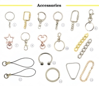 Accessoires de porte-clés en métal en gros, mousquetons et anneaux de clés variés pour la quincaillerie de sacs à main et les loisirs créatifs, directement de l'usine