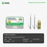 Jeu de forets extracteurs de vis 2UUL SD90 pour la réparation des vis endommagées des téléphones portables, outils de réparation pour téléphones mobiles