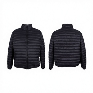 Nouvelles vestes longues décontractées pour hommes, matelassées, à capuche, en patchwork de peau de mouton, teintes unies, imperméables, durables, avec fermeture éclair, personnalisables - Product Image 3