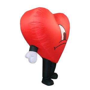 Costume gonflable Cœur Rouge pour la Saint-Valentin, Noël, Halloween, Fête costumée, Cosplay, Déguisement de mascotte, Combinaison gonflable - Product Image 6