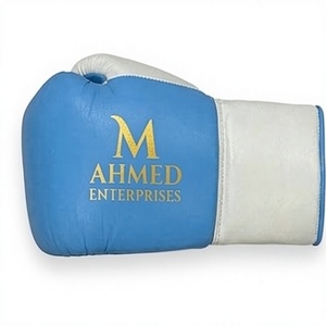 Guantes de Boxeo Azules, Guantes de Entrenamiento de Artes Marciales, Guantes de Combate con Logotipo Personalizado para Entrenamiento de Boxeo - Product Image 4