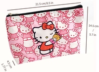 Dompet Koin Sekolah Portabel Ramah Lingkungan Dapat Digunakan Kembali Dapat Didaur Ulang Tas Resleting Kanvas yang Dapat Dicuci Dompet Anak Perempuan Tempat Pensil Motif Kartun