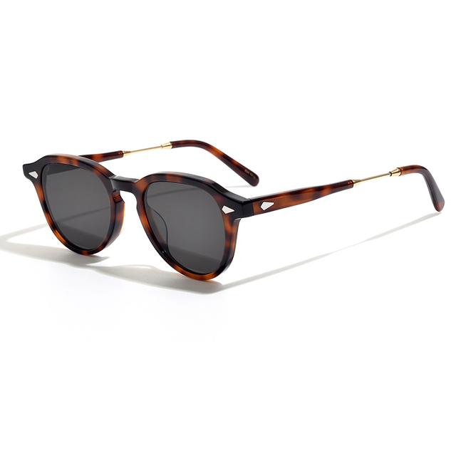 Johnny Depp Style Custom Logo Sunglasses Men Women Brand Designer Vintage Acetate Frame UV400 Model 7001