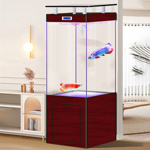 Meuble d'aquarium JSD 190 Gallons en verre ultra-transparent avec système de filtration, écran intelligent et tuyau de trop-plein personnalisé - Product Image 4