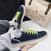 Chaussures décontractées légères et respirantes en toile pour homme, basses, à lacets, style skate, antidérapantes, plates, pour le quotidien et l'extérieur