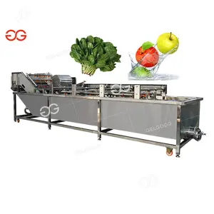 Industrial Continuous Fruit Bubble Cleaning Cabbage Drying Machine Vegetables Washing Processing Line