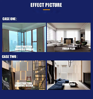Service de design d'intérieur 3D pour maison de luxe, aménagement des espaces, visualisation architecturale pour chambre à coucher, salon, salle à manger, salle de bain