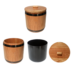 Seau à glace en bois écologique au design spacieux pour garder les boissons fraîches, idéal pour la bière, les spiritueux et le vin, pour l'Espagne, Yichang, <span class=keywords><strong>Desperados</strong></span> - Product Image 4