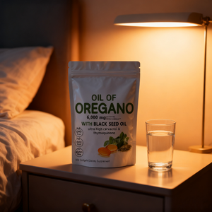 Huile d'<span class=keywords><strong>origan</strong></span> sans OGM et sans gluten enrichie en huile de graines noires pour le bien-être physique quotidien des adultes - Stock local aux États-Unis - Product Image 6