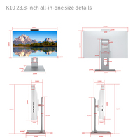 Computadora Personal de 24/27 Pulgadas, PC Completa para Gamers, I9, 32 GB de RAM, Pantalla FHD, Almacenamiento SSD+HDD, Computadora de Escritorio Todo en Uno para Juegos