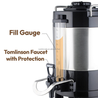 Distributeur de café thermique breveté de luxe à volume élevé, isolé, commercial, brossé, 4L/6L/8L, pour buffet d'hôtel