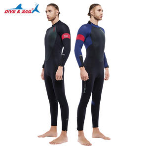 गोता और पाल 5 मिमी नियोप्रोन एक टुकड़ा गर्म स्कूबा डाइविंग गीले सूट महिला पुरुषों 5/4 मर्सेराइज्ड मखमली के साथ पूर्ण आर्टसूट - Product Image 4