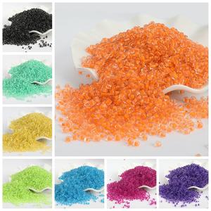 Venta al por mayor, paquete de 450G a granel, 3mm, corazón fluorescente teñido, cuentas de mijo de cristal, cuentas de cristal de Murano y cuentas de vidrio - Product Image 2