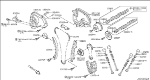9pcs thời gian chuỗi <span class=keywords><strong>Kit</strong></span> Set sửa chữa phù hợp với động cơ qr20de 13028-6n201 cho Nissan X-Trail NT30 T30 quảng cáo Bluebird 13070-6n20a 13070-6n215 - Product Image 6