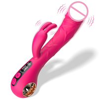Vibrateur réaliste avec écran LCD, 9 puissantes vibrations, stimulateur clitoridien, vibromasseur G-Spot, vibromasseur lapin pour femme