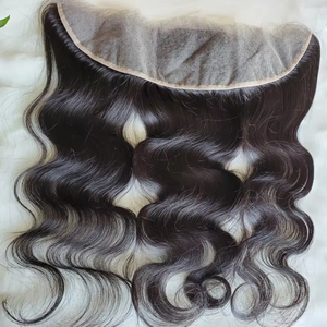 Fermeture frontale en dentelle Body Wave Frontal 13X4 HD Transparent Lace Frontals With Baby Hair 100% Remy Human Hair Frontal Closure - Product Image 5