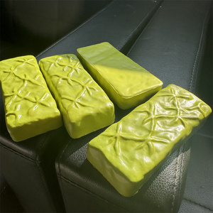 Chocolate relleno de matcha con forma rectangular, accesorios de sonido ASMR, juguetes divertidos para videos, bola verde suave, pegajosa y saltarina para manualidades DIY - Product Image 4