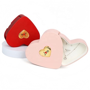 Новинка, лидер продаж, день Святого Валентина, День матери, раздвижной ящик в форме сердца, кольцо, ожерелье, серьги, сенсорная краска, упаковочная коробка для ювелирных изделий - Product Image 1