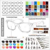 Lunettes de soleil VIFF EA2412002 en acétate, légères et confortables, avec monture complète, protection UV400, style œil de chat, color block, pour la vente en gros