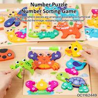 Jouets en bois DIY pour la maternelle : Véhicules d'ingénierie, animaux de dessin animé, véhicules de circulation – Jeux de puzzle à assembler Montessori pour bébés et enfants
