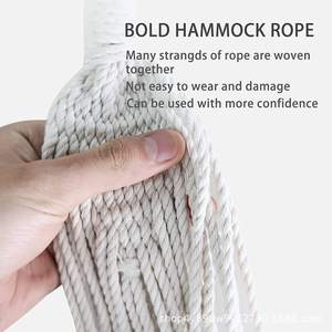Hamac à franges Woqi, intérieur/extérieur, motif ondulé coloré, hamac portable, tissu de camping, charge maximale 226 kg - Product Image 3