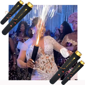 Bomba eléctrica de fuegos artificiales para interiores, fuente de fuegos artificiales con batería personalizada, 3m, 30s, para boda, venta al por mayor - Product Image 1