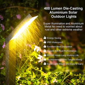 Luces Solares para Caminos Exteriores, IP65 Impermeables, LED Recargables con Sensor de Luz, para Decoración de Jardín, Caminos, Patios y Entradas - Product Image 4