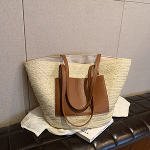 Bolso Grande de Playa Verano 2026, Bolso de Hombro Cruzado Tejido a Mano - Product Image 1