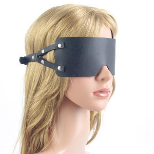 Masque pour les yeux en cuir souple, amusant et sexy, accessoires de jeu érotique, équipement de bondage pour hommes et femmes, vente en gros, commerce transfrontalier, Bound love Factory - Product Image 4