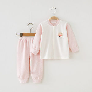 Ensemble de vêtements pour bébé automne/hiver, 95% coton, haut à manches longues et pantalon, pyjama chaud <span class=keywords><strong>Shu</strong></span> <span class=keywords><strong>Rong</strong></span> unisexe - Product Image 3