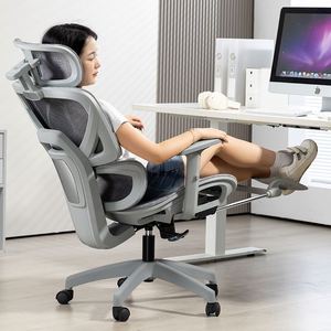 Sillón Reclinable de Tela de Malla Completa con Soporte Lumbar, Reposacabezas Ajustable y Función Giratoria, Silla de Oficina Ergonómica Ejecutiva - Product Image 2