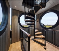 CBMMart Escalier en colimaçon moderne Escalier en bois à marches