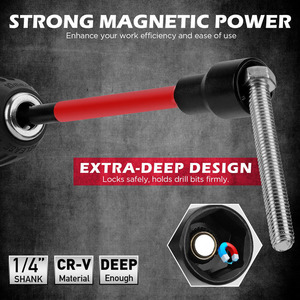 80-Piece Premium Magnetic Impact Nut <b>Driver</b> <b>Set</b> Metric & With Socket Adapters Wing Universal Sockets 80 PCS 80 Pcs - Product Image 5