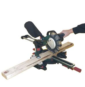 8 inch houtbewerkings-gevelzaag, zeer nauwkeurige push-pull verstekzaag, 45 graden zaagmachine voor aluminium 220V - Product Image 1