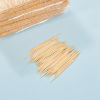 600 cure-dents en bambou jetables écologiques pour restaurants, apéritifs de mariage, service de barbecue - Biodégradables