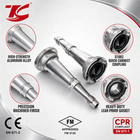 Lance d'incendie en aluminium de type Storz avec raccord rapide, raccord de tuyau d'incendie en alliage d'aluminium durable, directement de l'usine