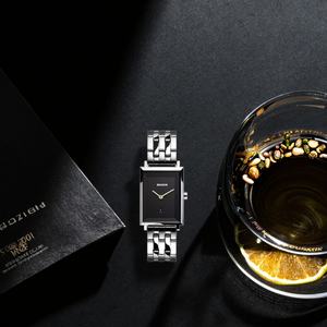 Reloj de Pulsera de Lujo para Mujer, Simple, Impermeable, Personalizado, Diseño Cuadrado de Acero Inoxidable 316L, OEM ODM, 22mm, Cerámica - Product Image 3