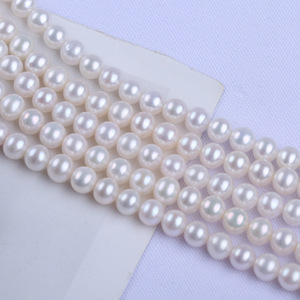 Perles d'eau douce naturelles blanches et roses de 5,5 à 6 mm en position régulière pour la fabrication de colliers et de bracelets en perles DIY, accessoires en gros - Product Image 2