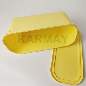 160 OZ bañera de plástico grande 5L Gelato Tina Mantener congelado con tapa Buena calidad para Hotel color usado OEM caja de helado PP grado alimenticio - Product Image 3