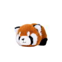 2025 nouveauté vente chaude panda rouge mignon en peluche réversible panda rouge se transforme en un panda en peluche Double face dessin animé poupée jouets