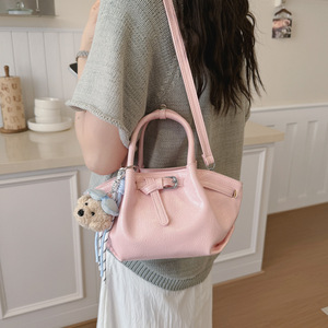 Bolso Bandolera con Textura de Litchi, Elegante Bolso de Hombro Texturizado, Bolso Versátil y Moderno para Viajes Diarios, Compras y Actividades al Aire Libre - Product Image 2