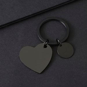 Llavero Promocional de Acero Inoxidable con Colgante Circular en Forma de Corazón, Grabado Láser con Logotipo, Impresión a Color, Personalizable - Product Image 5