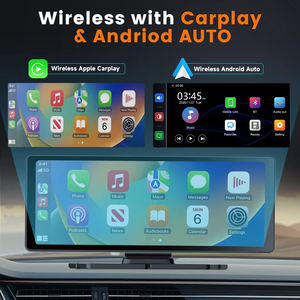Pantalla Inalámbrica CarPlay Portátil de 10.26 Pulgadas con Cámara de Reversa |   Plug and Play |   Táctil HD |   Pantalla Inteligente para Automóvil Karadar C1 - Product Image 5