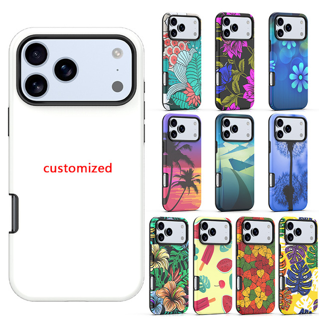 Hot Selling Coloured Drawing 2 in 1 Hybrid Mobile Phone case for iPhone 17 Pro Max case Back Cover