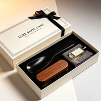 Kit Cadeau Personnalisable : Chausse-pied Rectangulaire en Carton Gris avec Long Manche, Boîte Cadeau de Luxe pour Chaussettes, Cadeau pour Père, Collègue